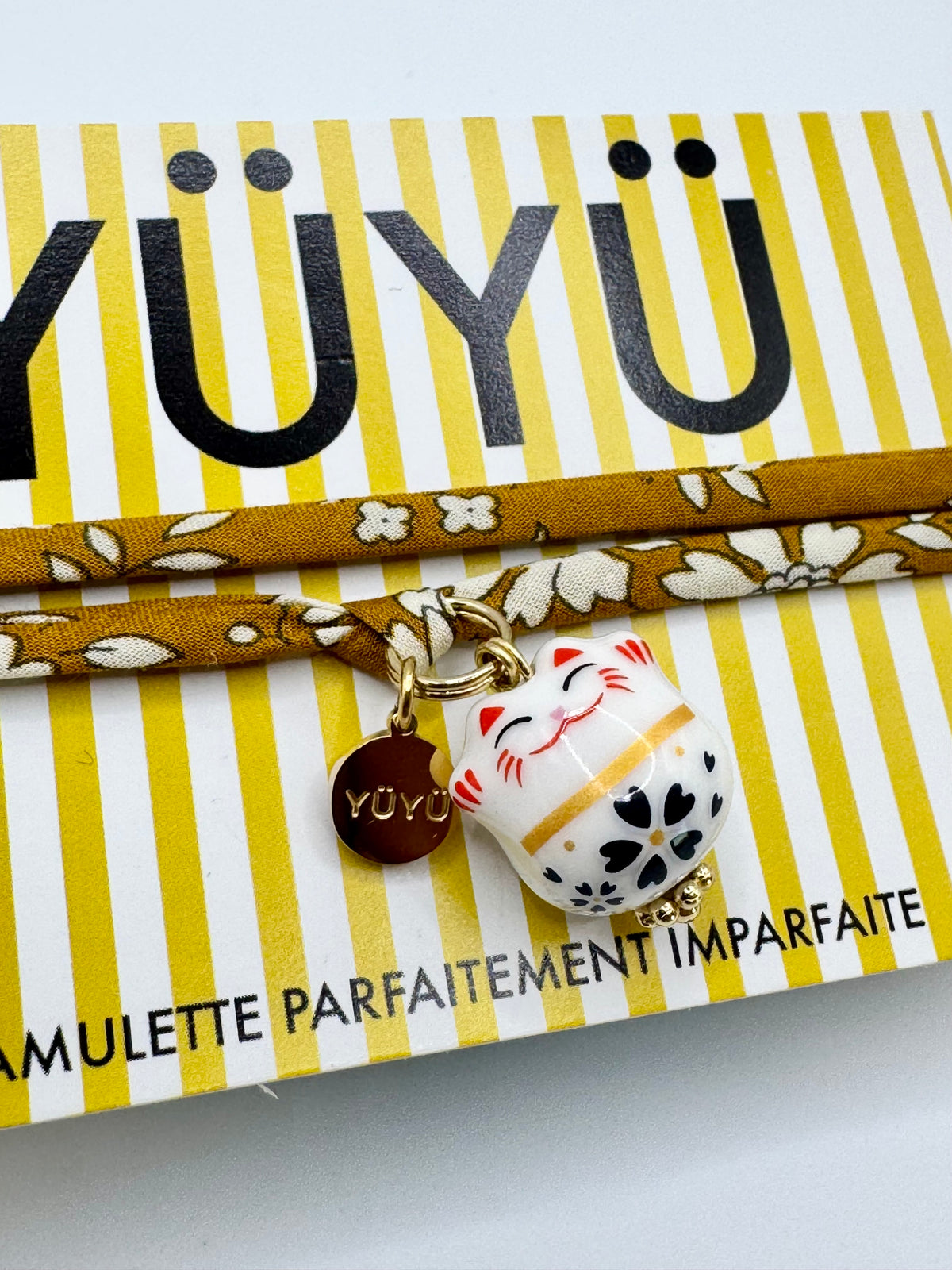 YÜYÜ Amulette - Maneki Neko blanc 😻🤍