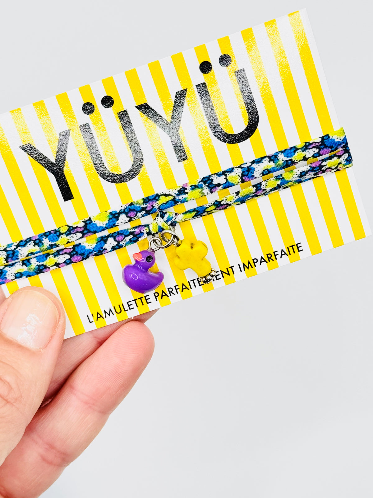 YÜYÜ amulette - petit canard violet 🐥💜
