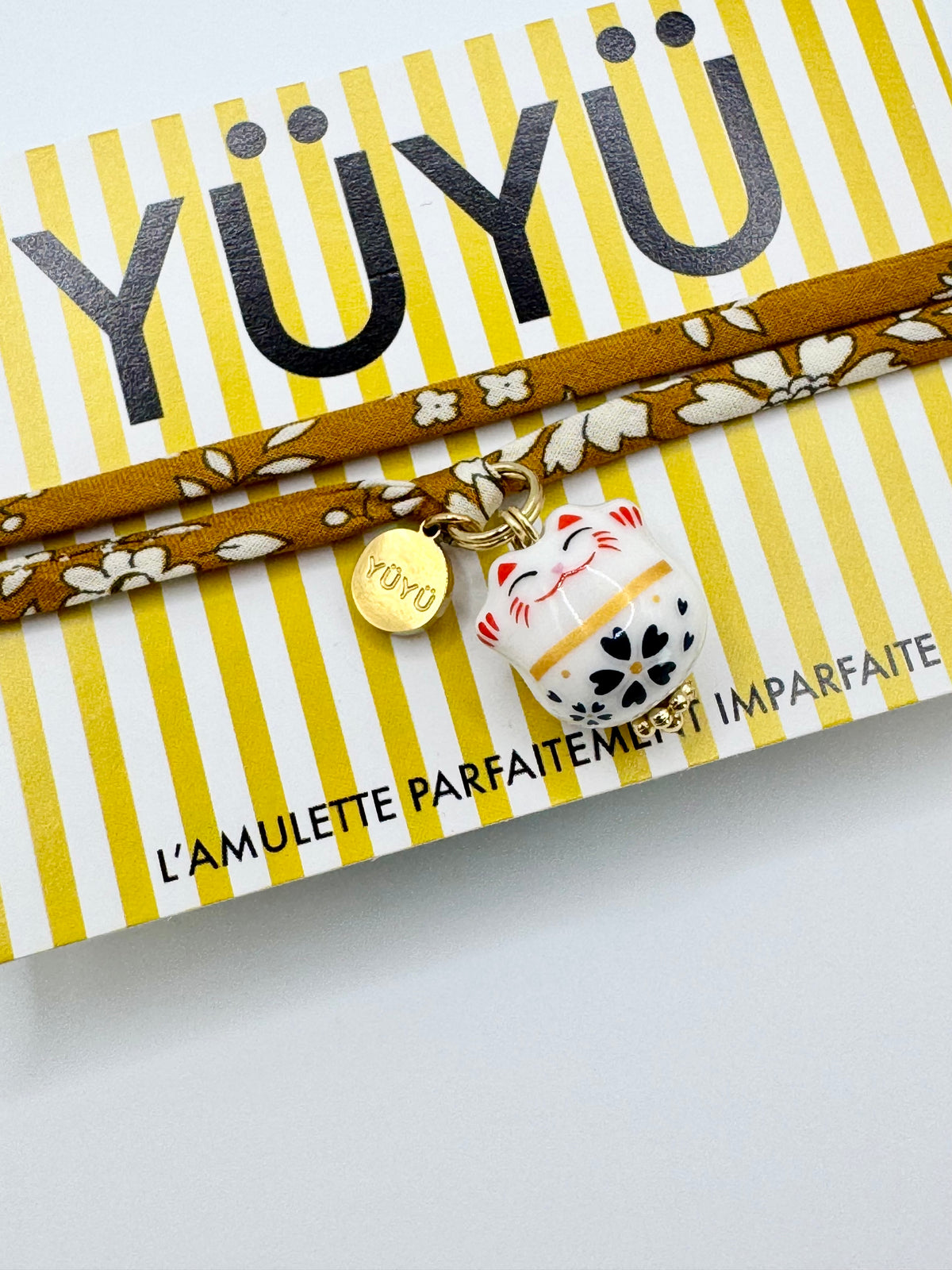 YÜYÜ Amulette - Maneki Neko blanc 😻🤍